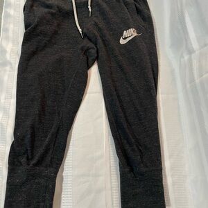 Nike Black Joggers with White Logo